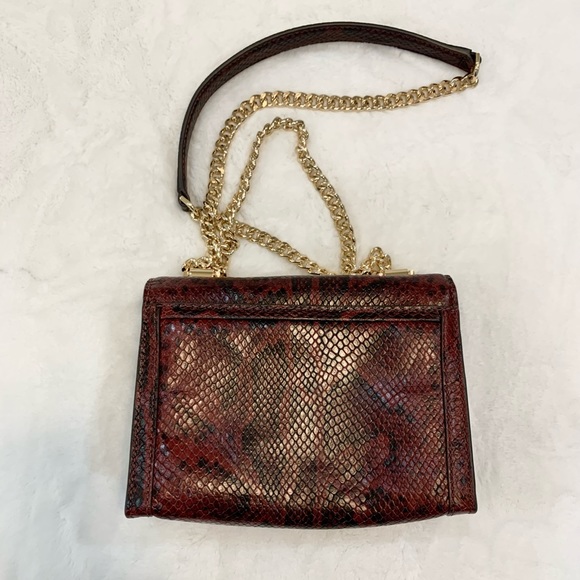 MICHAEL KORS Whitney Small snake skin Leather Shoulder Bag - Picture 15 of 16
